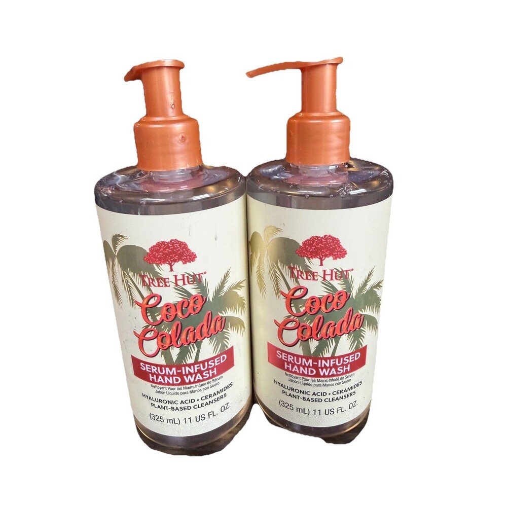 Tree Hut Coco Colada Serum Infused Hand Wash, Nourish & Hydrate Hands Set Of 2